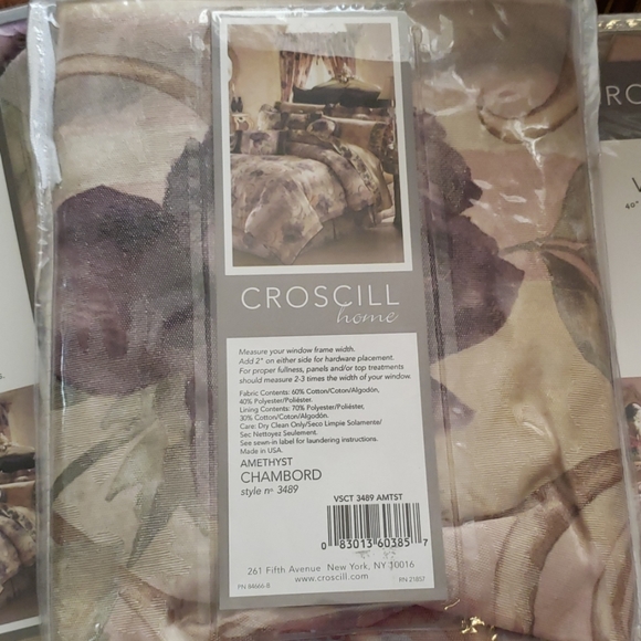 croscill Other - Croscill Ascot Valances (3) NIP Chambord